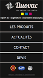 Mobile Screenshot of duovac.fr