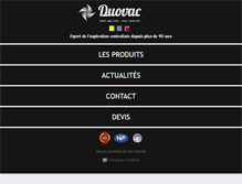 Tablet Screenshot of duovac.fr