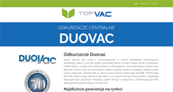 Desktop Screenshot of duovac.pl